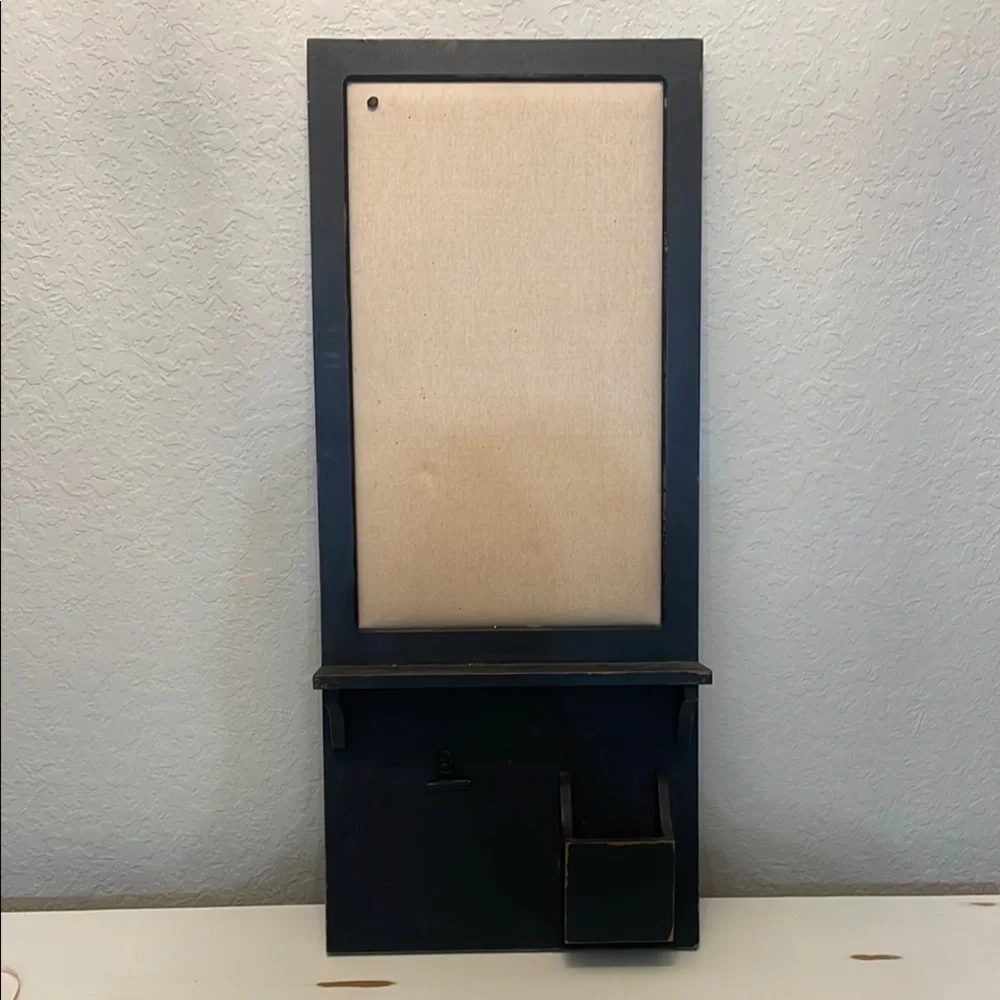 Black Wooden Wall Organizer